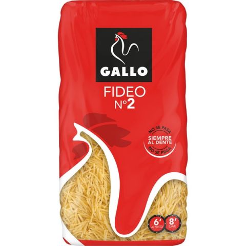 PASTA FIDEO N2 GALLO 250G x 24ud