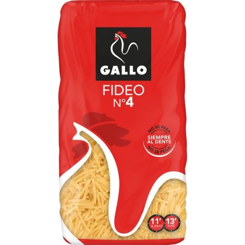 PASTA GALLO 500GR FIDEO N4 X 18UD