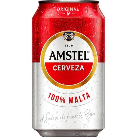 CERVEZA AMSTEL LATA 33CL