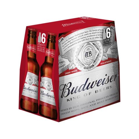 CERVEZA BUDWEISER CRISTAL 25CL